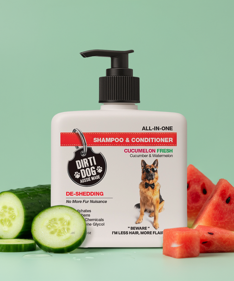 DE-SHEDDING ALL IN ONE Dog Shampoo & Conditioner 600ml