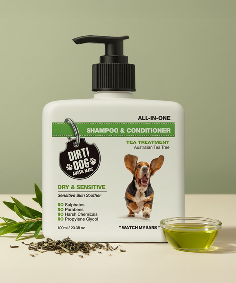 DRY & SENSITIVE ALL IN ONE Dog Shampoo & Conditioner 600ml