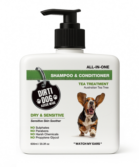 DRY & SENSITIVE ALL IN ONE Dog Shampoo & Conditioner 600ml